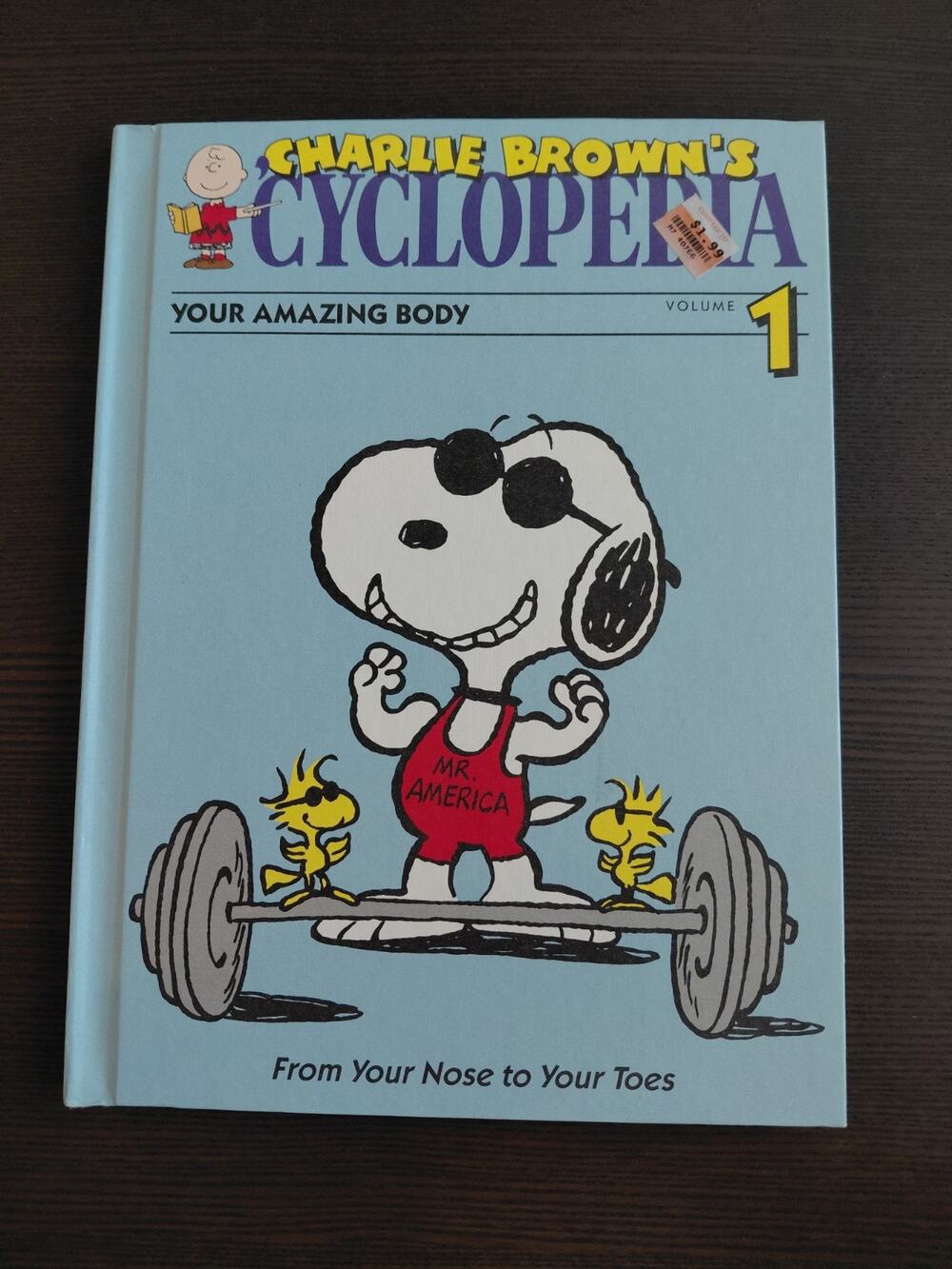 Vintage 1990 Charlie Brown’s Cyclopedia Vol 1 Your Amazing Body Hardcover Insert